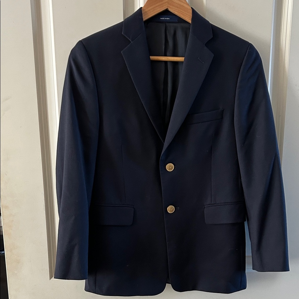 Boys Lord & Taylor Navy Blazer